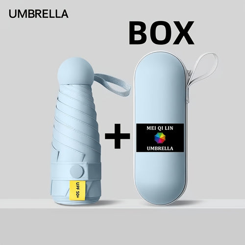 Compact Umbrella - Offers Shielding, Lightweight Collapsible Structure, 6-Ribbed Sturdy Frame, Manual Operation, A Must-Have for Travel And Outdoor Adventures, Adorable And Stylish Present, Resilient Canvas Cover