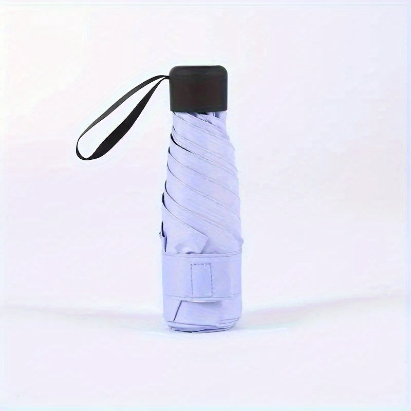 Ultra-small and Miniature Ladies' Umbrella, Pocket-sized Umbrella About the Size of a Mobile Phone, Easy to Carry for Outings, Lightweight, Compact, Cute, and Stylish, a Foldable Small Umbrella, Sun Umbrella