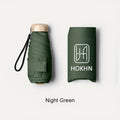 [Mini Folding Umbrella] Compact 6-Stick Bone Mini Folding Umbrella - Lightweight And Durable Handle And Frame, Manual Open/Close, Fashionable Portable, Suitable for Sun And Rain, Available in Pink, Blue, White, Gray, Cute Umbrella